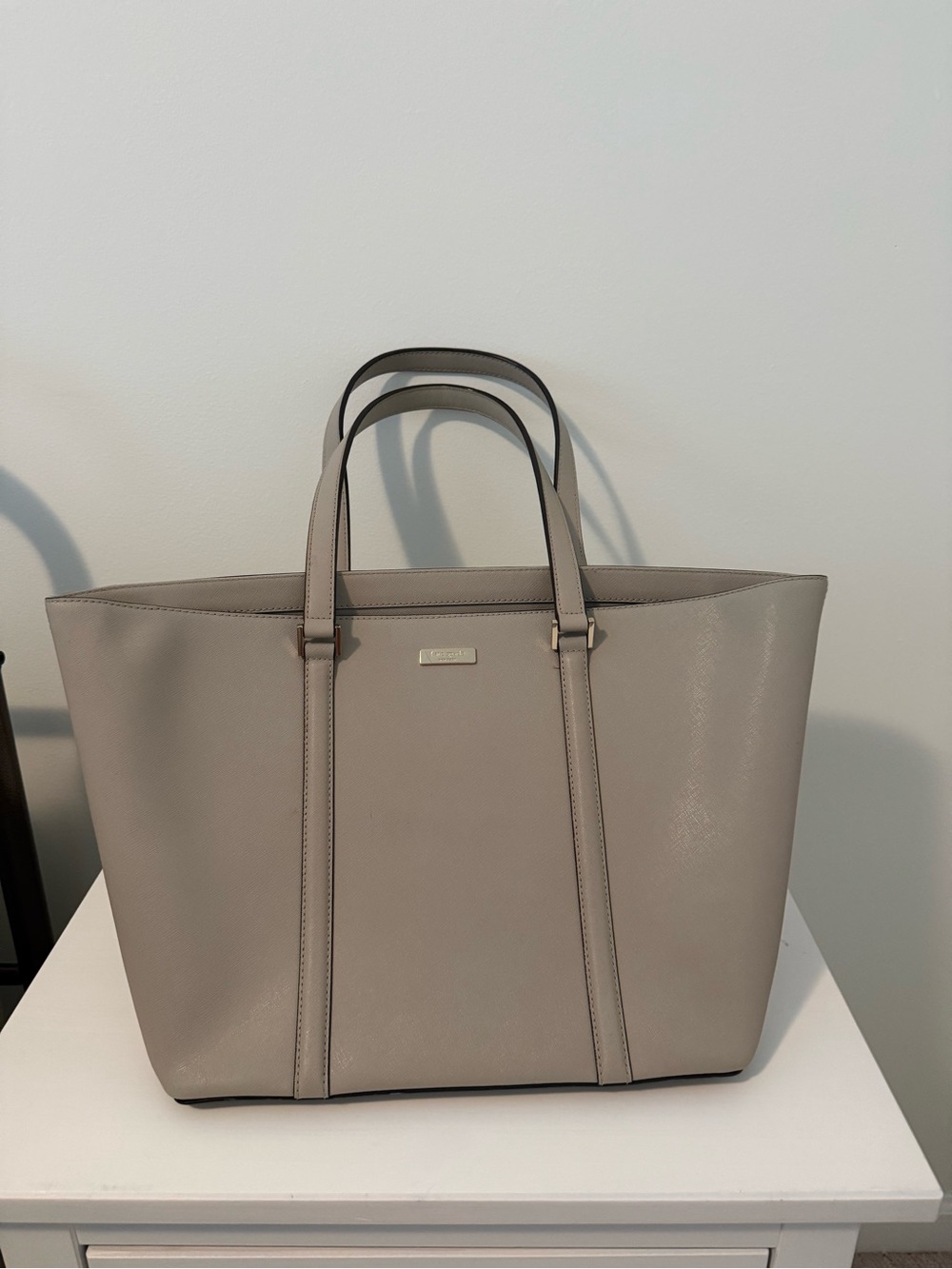 kate spade Taupe Leather Tote - Neutral Everyday Carry